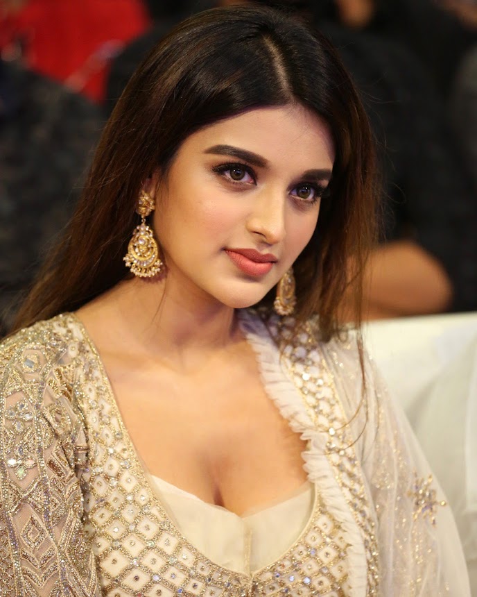 Nidhhi Agerwal at Mr.Majnu Pre Release