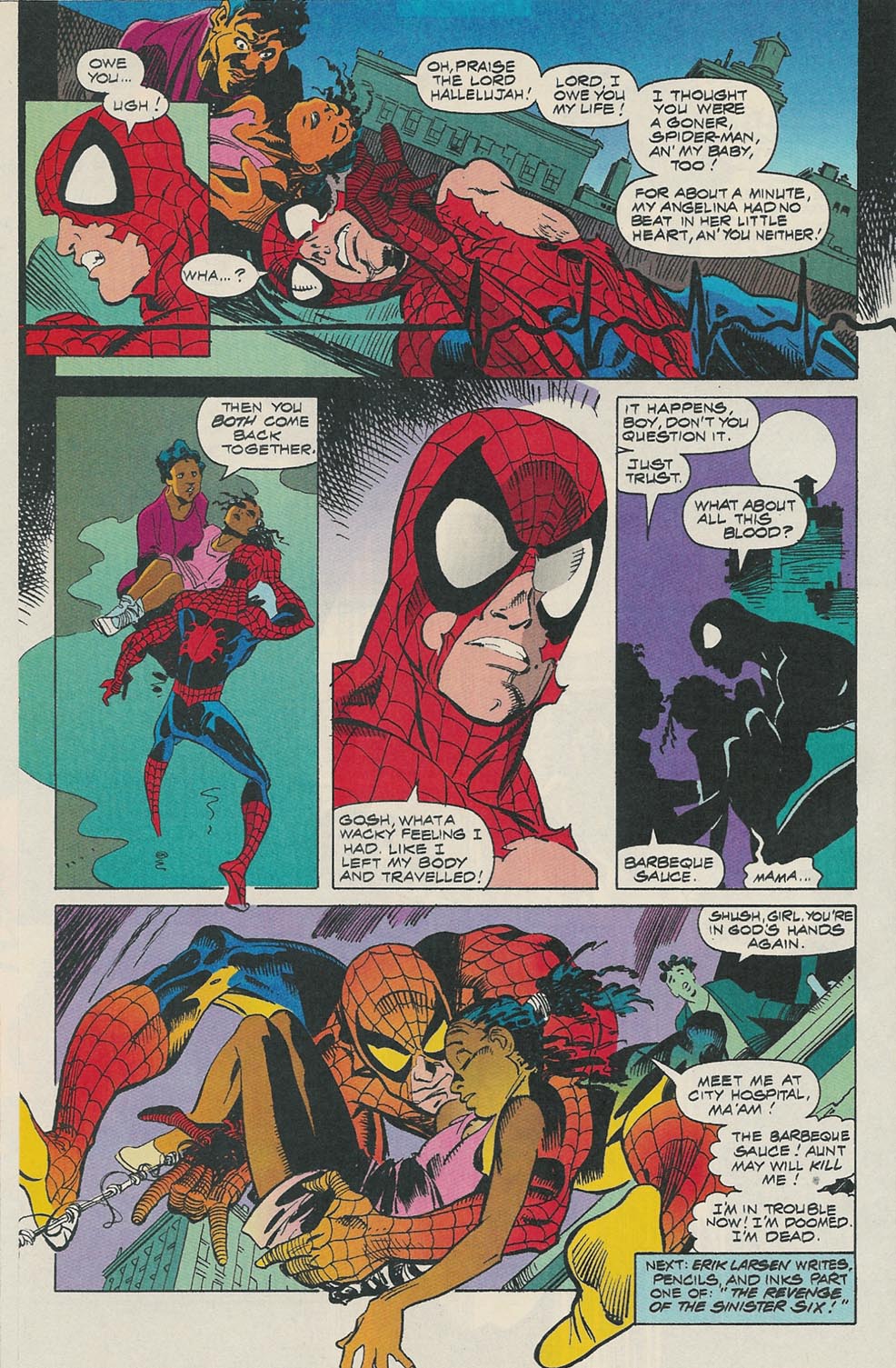 Read online Spider-Man (1990) comic -  Issue #17 - No One Gets Outta Here Alive - 22