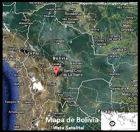 Bolivia , Vista Satelital 