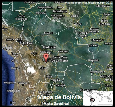 Bolivia , Vista Satelital 