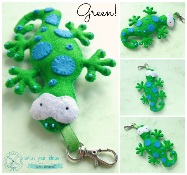 filcowy gekon, gekon z filcu, felt gecko, gekon zielony, gekon handmade, gekon breloczek, gekon brelo, gekon zawieszka, zawieszka z filcu, brelok z filcu, breloczek z filcu, felt pendant, pendant handmade