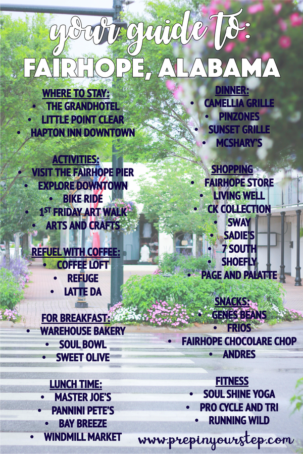 Prep In Your Step Your Guide to Fairhope, Alabama