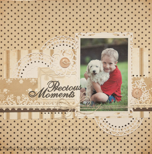 DownUnder Direct Inspirations: Precious Moments Layout