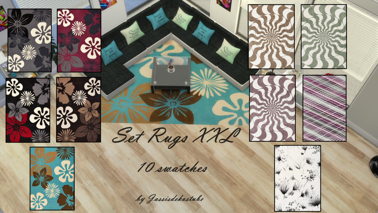 Sims 4 CC's The Best Rugs by Jassisdecostube