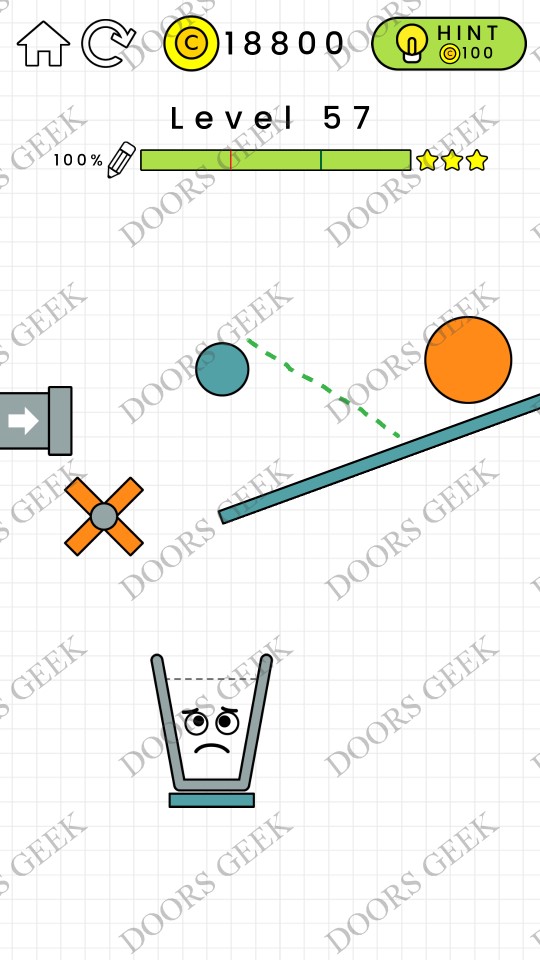 happy glass level 57 solution doors geek cover orange level 57