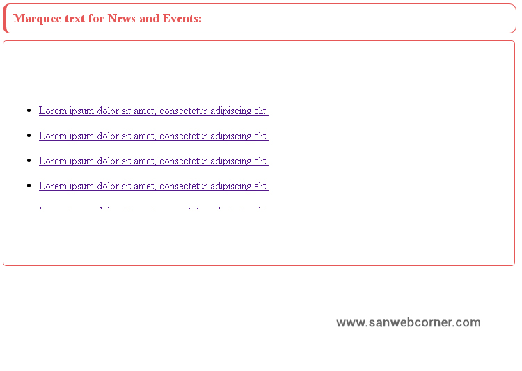 Marquee html code deals