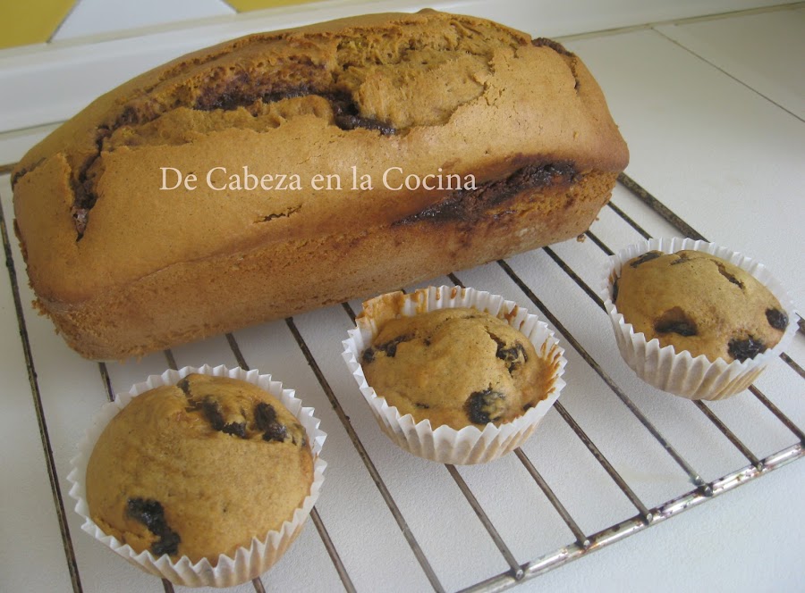 Pan dulce de calabaza y nocilla