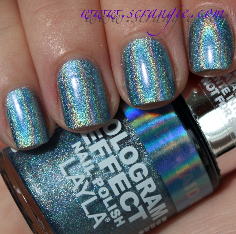 Scrangie: Layla Hologram Effect Nail Polish Swatches and Review