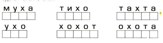 Звуковой анализ слов