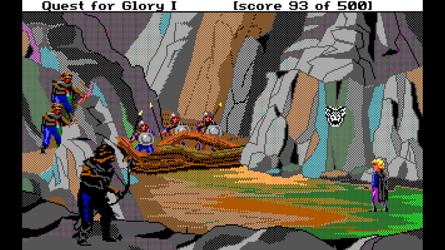 Screenshot from Quest for Glory 1 EGA