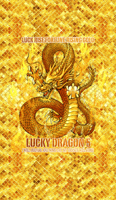Rising gold Lucky dragon 5