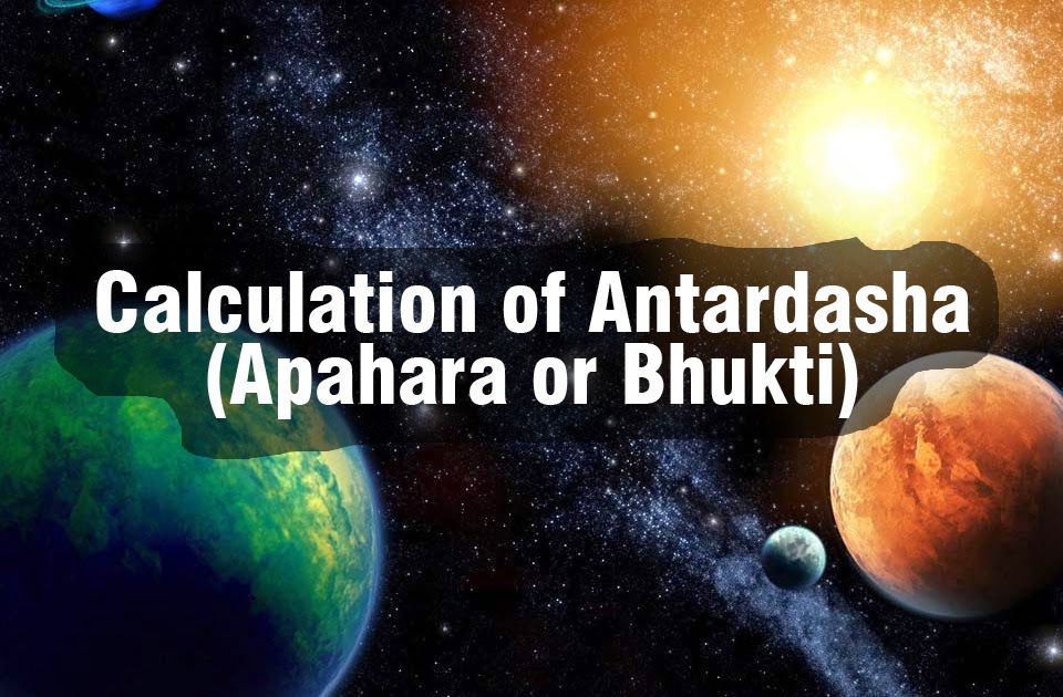 Calculation of Antardasha