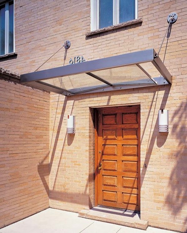 Effective ideas for a canopy made of glass