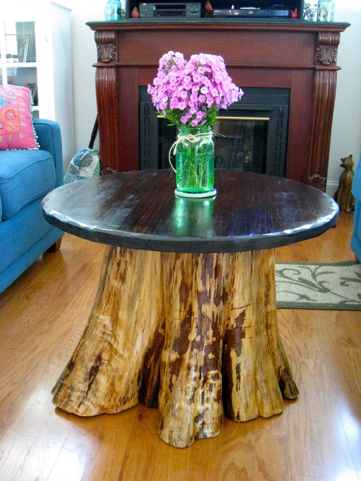 Repurposed For Life FROM CEDAR STUMP TO COFFEE TABLE