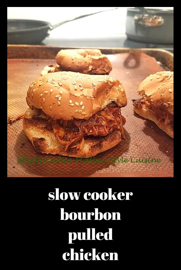 Slow Cooker Pulled Bourbon Chicken Wing Sauce What's Cookin' Italian