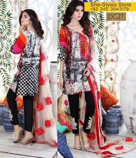 CHARIZMA LAWN 2017 NARANJI DIGITAL COLLECTION VOL 2