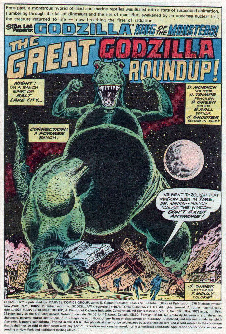 Read online Godzilla (1977) comic -  Issue #16 - 2