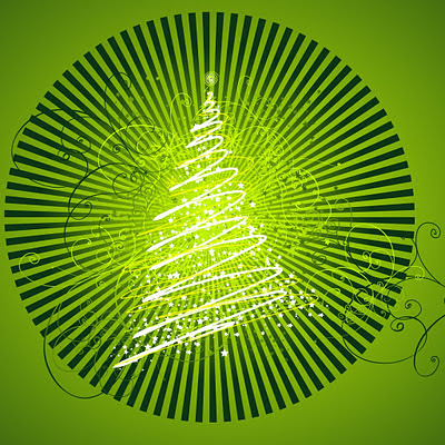 Vector Christmas tree design download free wallpapers for Apple iPad