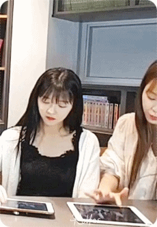 V앱 하트 노동자 유시아.gif | 인스티즈