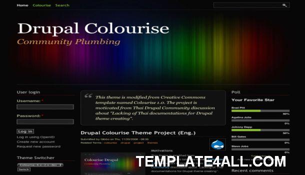 Design Portfolio Black Abstract Drupal Theme