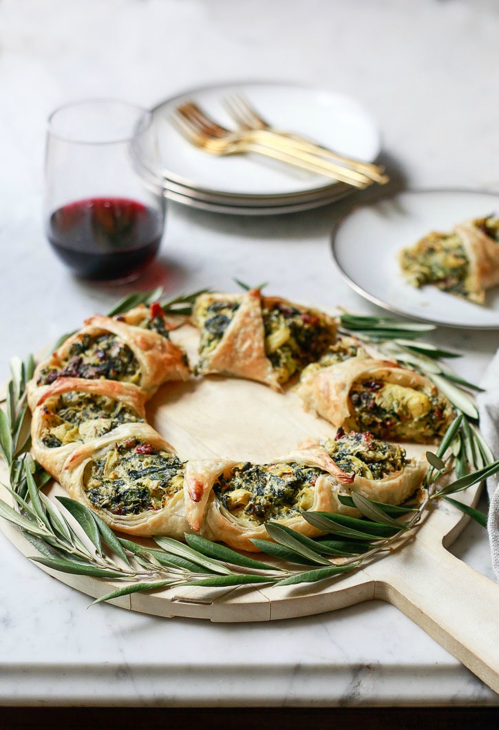Spinach Artichoke Puff Pastry Wreath Yummy Mummy Kitchen A Vibrant