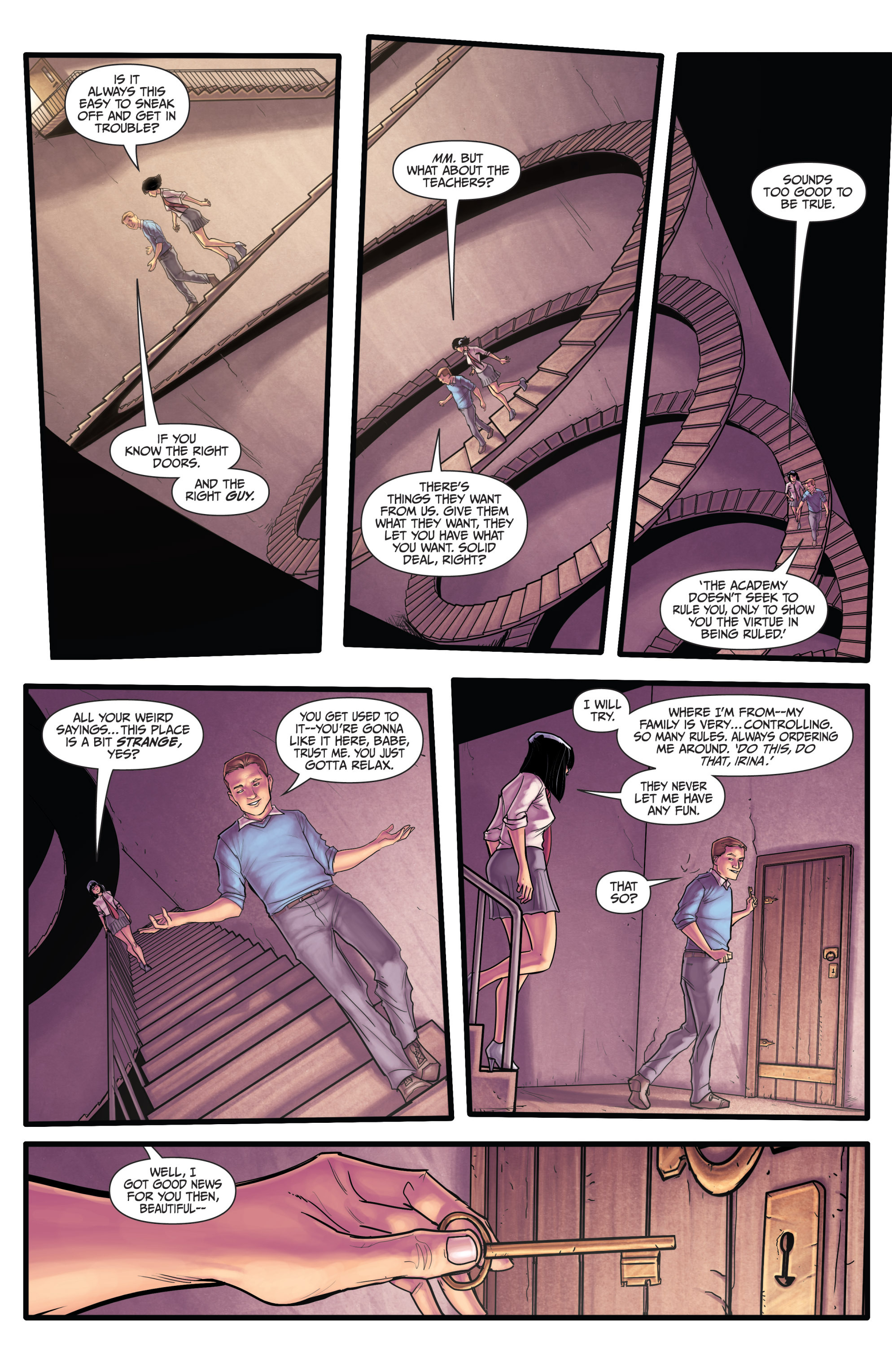 Read online Morning Glories comic -  Issue #21 - 29