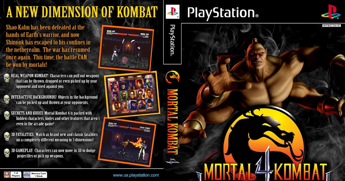Mortal Kombat 4 PTBR [PS1] Jogos Traduzidos Brasil