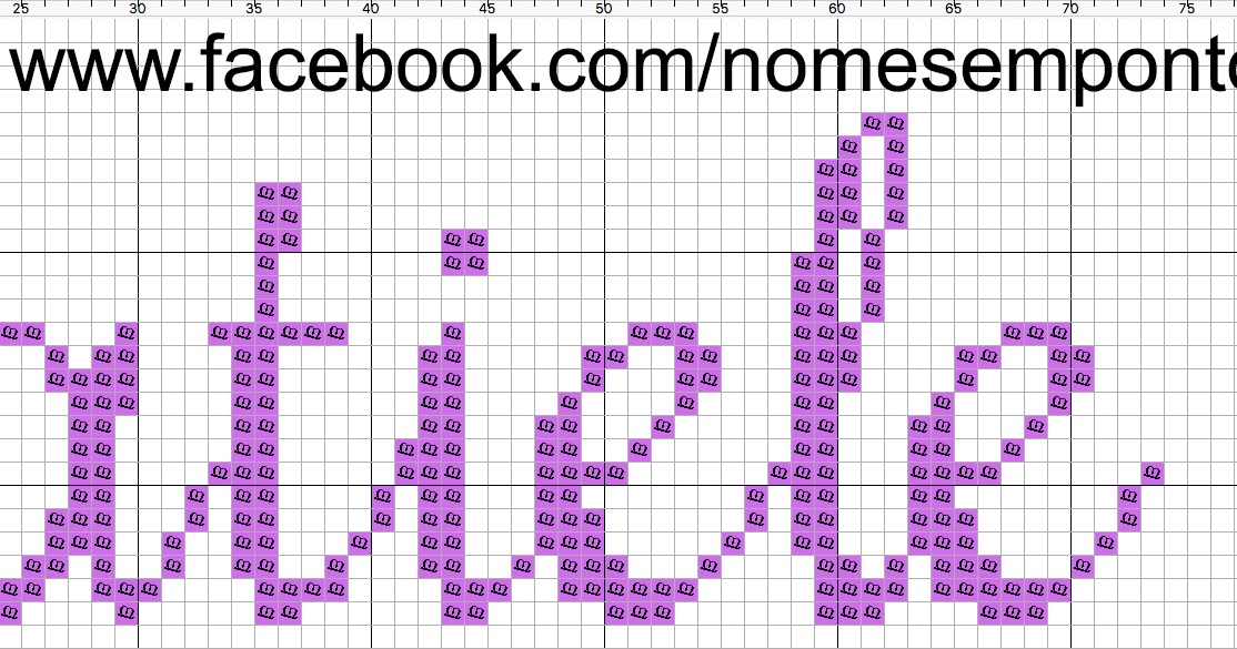 Amanda Em Ponto Cruz Gráficos de Nomes em Ponto Cruz: Nome Tatiele Amanda em Ponto Cruz