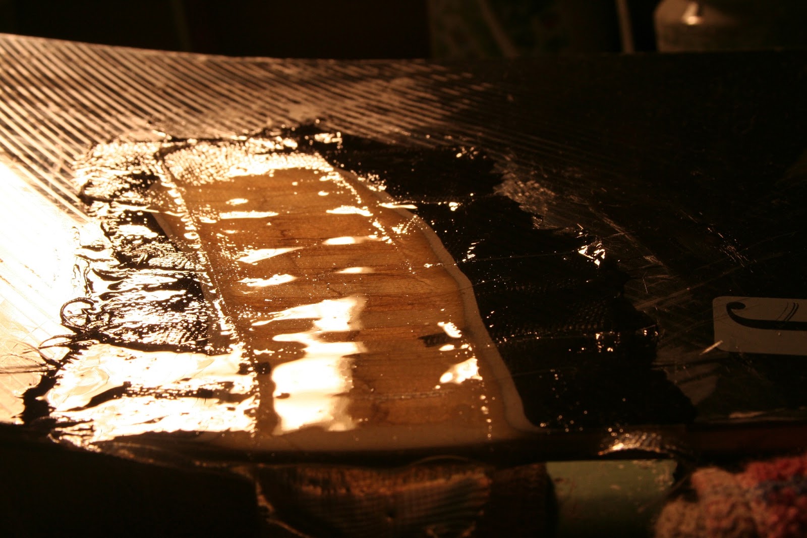 Cracked snowboard fix