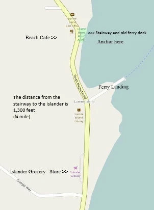 Lummi Island shore access map