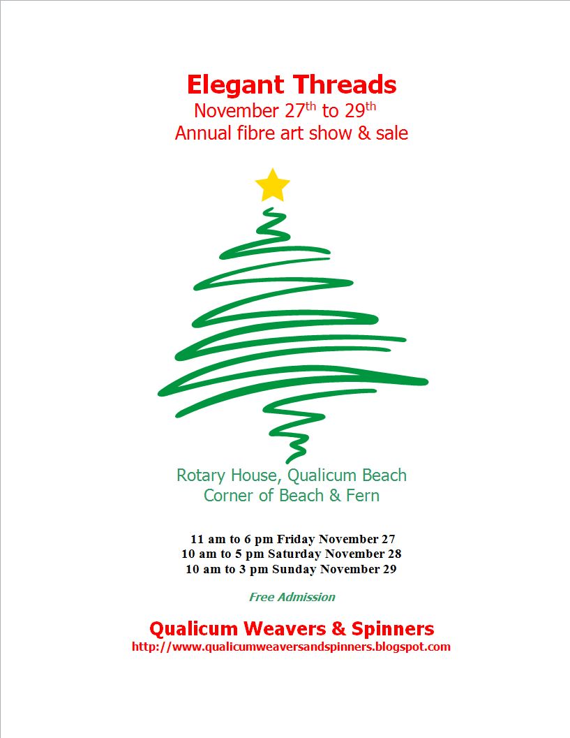 Qualicum Weavers and Spinners Guild November 2015