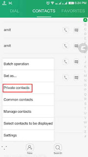 private contact
