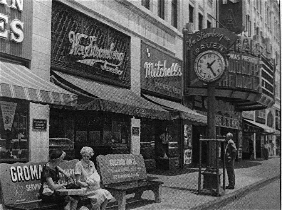 Los Angeles Theatres Warner Hollywood street views 1955 present