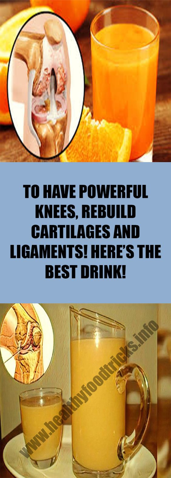 TO HAVE POWERFUL KNEES, REBUILD CARTILAGES AND LIGAMENTS! HERE’S THE BEST DRINK! DIY CRAFT PLUS