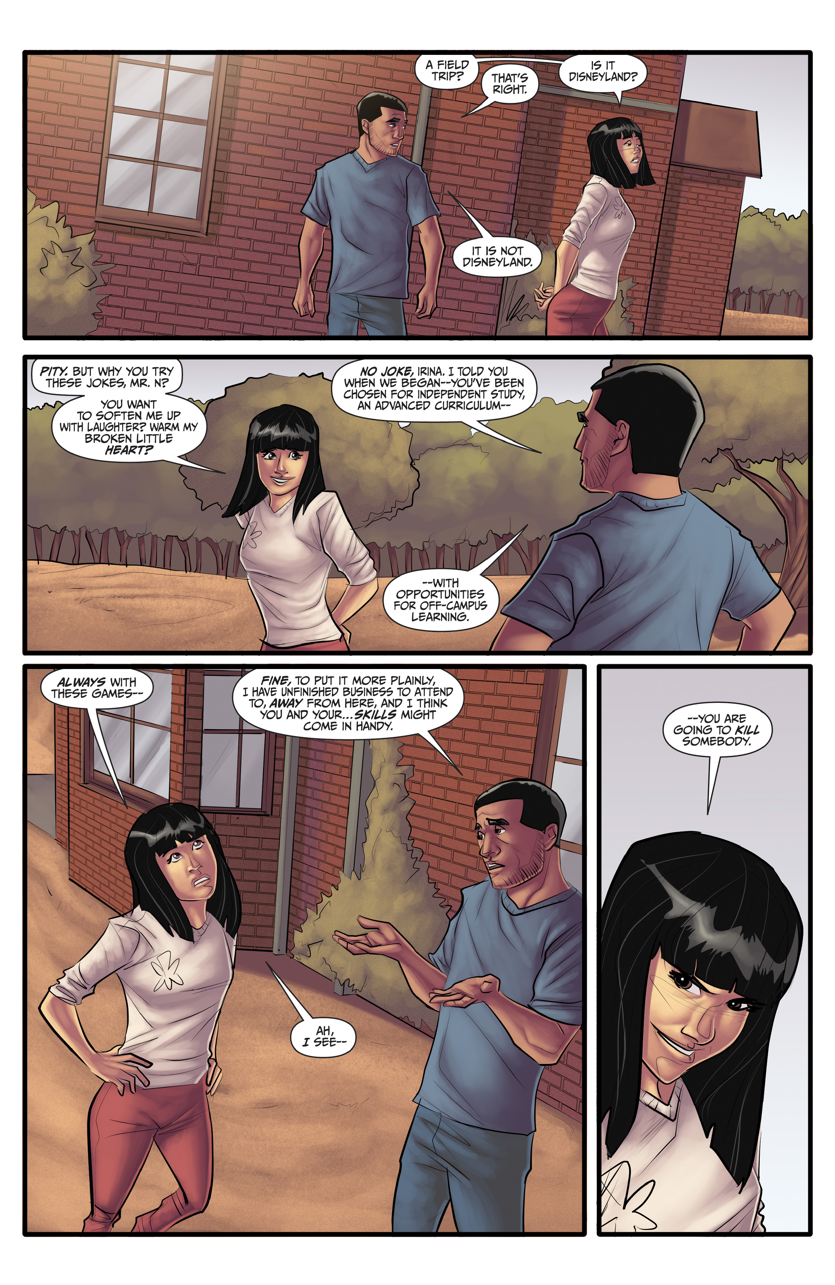 Read online Morning Glories comic -  Issue #46 - 9