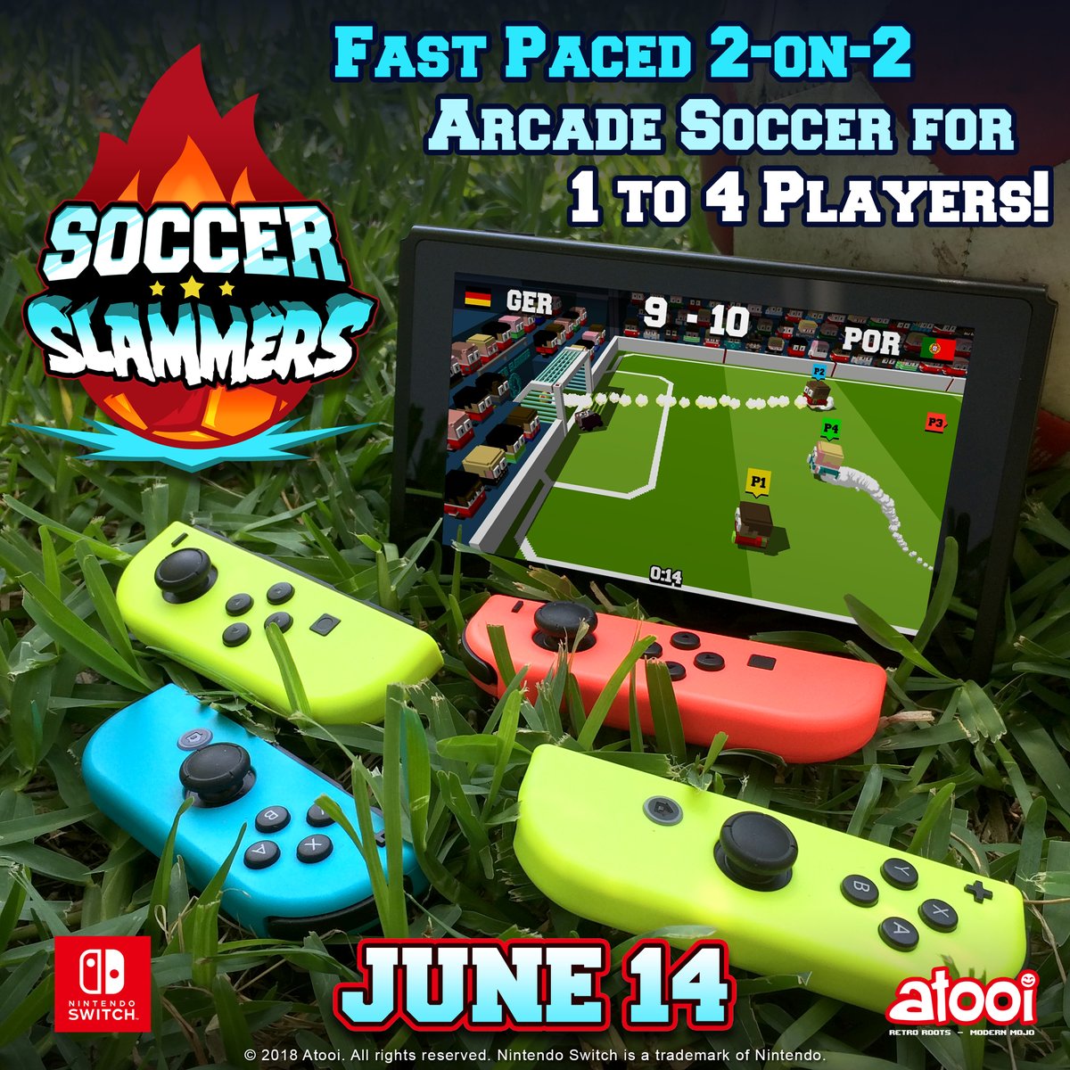 Soccer Slammers será lançado dia 14 de junho no Switch Nintendo Blast