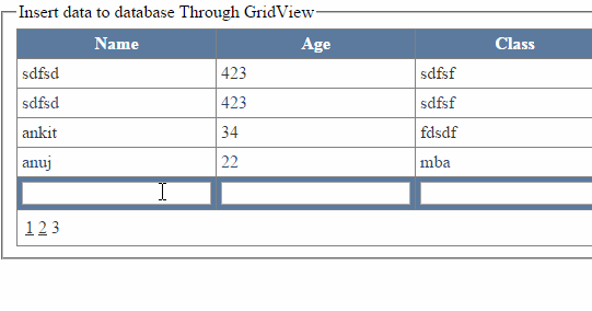 GridView: Insert data In gridview in ASP.NET using C# & vb.Net ...