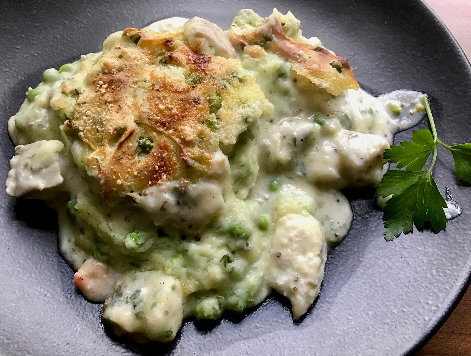 Lust auf Lecker 🌶: Fischragout mit Kartoffel-Erbsen-Kruste
