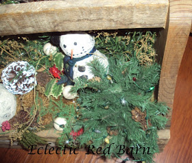 Smaller Snowman Decorated for the Holidays