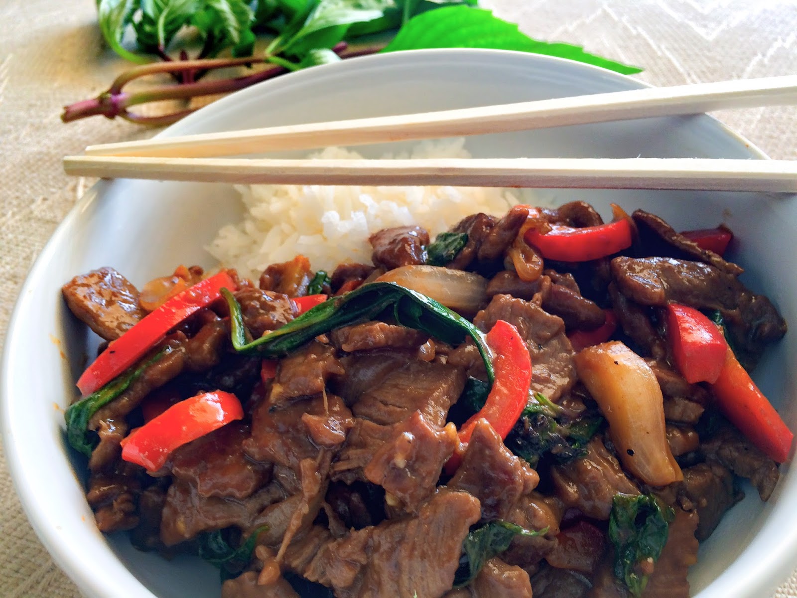 La Fabrique Gourmande: Boeuf Sauté au Basilic Thai Pad Gra Prow