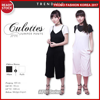 BAMFGW039 Cullotes Jumpsuit Pants Wanita PROMO