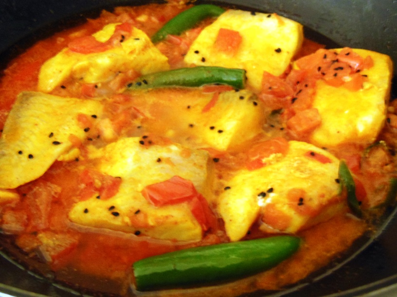 Chumkie's Kitchen Tilapia Maacher Tel Jhol Tilapia in Mustard Oil Gravy