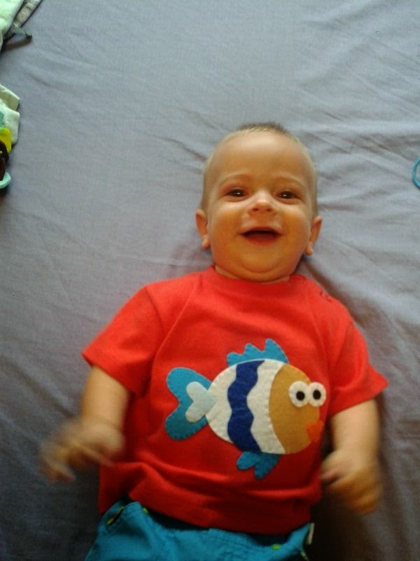 Camiseta infantil pez