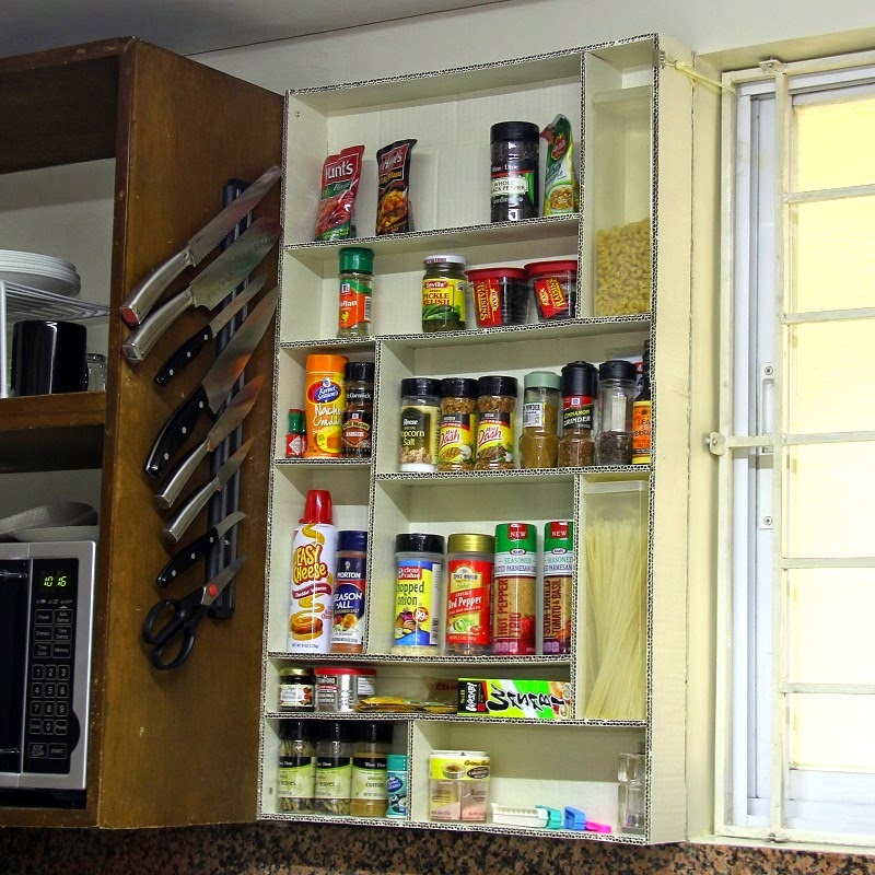 LearnSomethingNew Cardboard Spice Rack 3