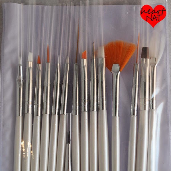 heartnat Born Pretty Store15 Piece Nail Art Brush Set Review