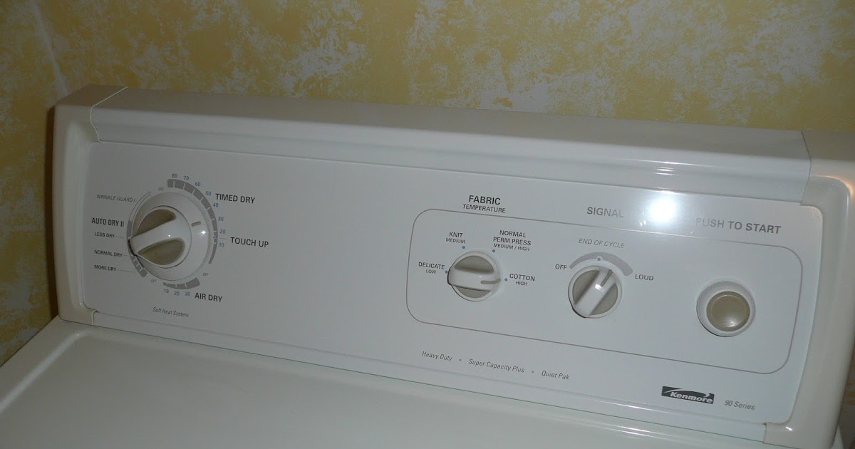 Do It Yourself: Kenmore 90 Series, Model 110 Clothes Dryer Runs But Has