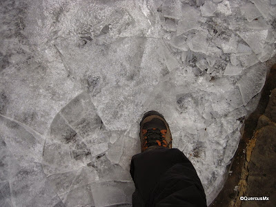 Broken ice on Turkey Run State Park