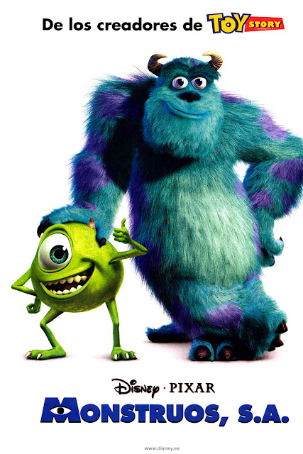 Cartel película de Pixar Animation Monstruos S.A.