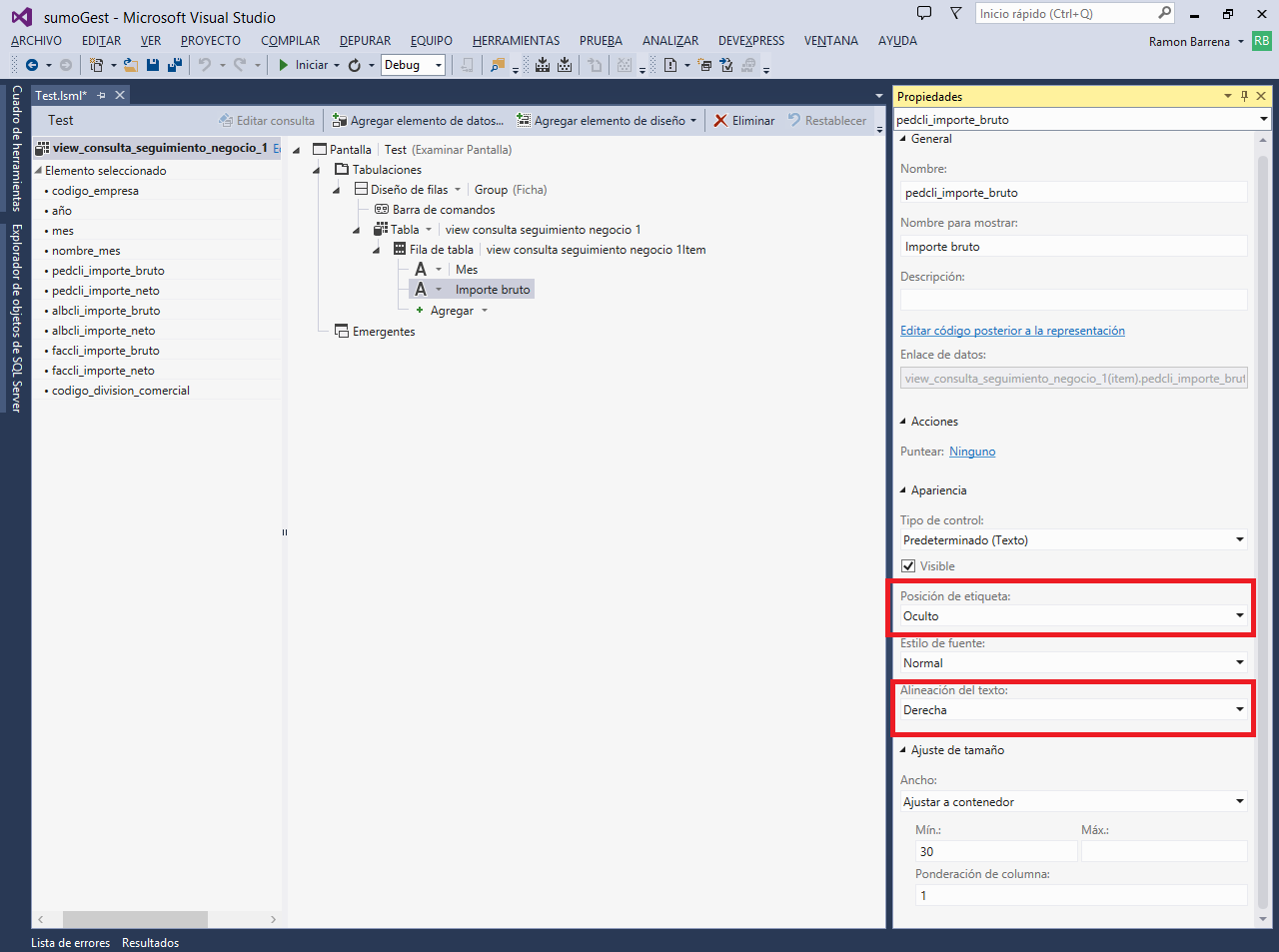 Lightswitch Es Alinear A La Derecha Una Columna En Una Tabla Html