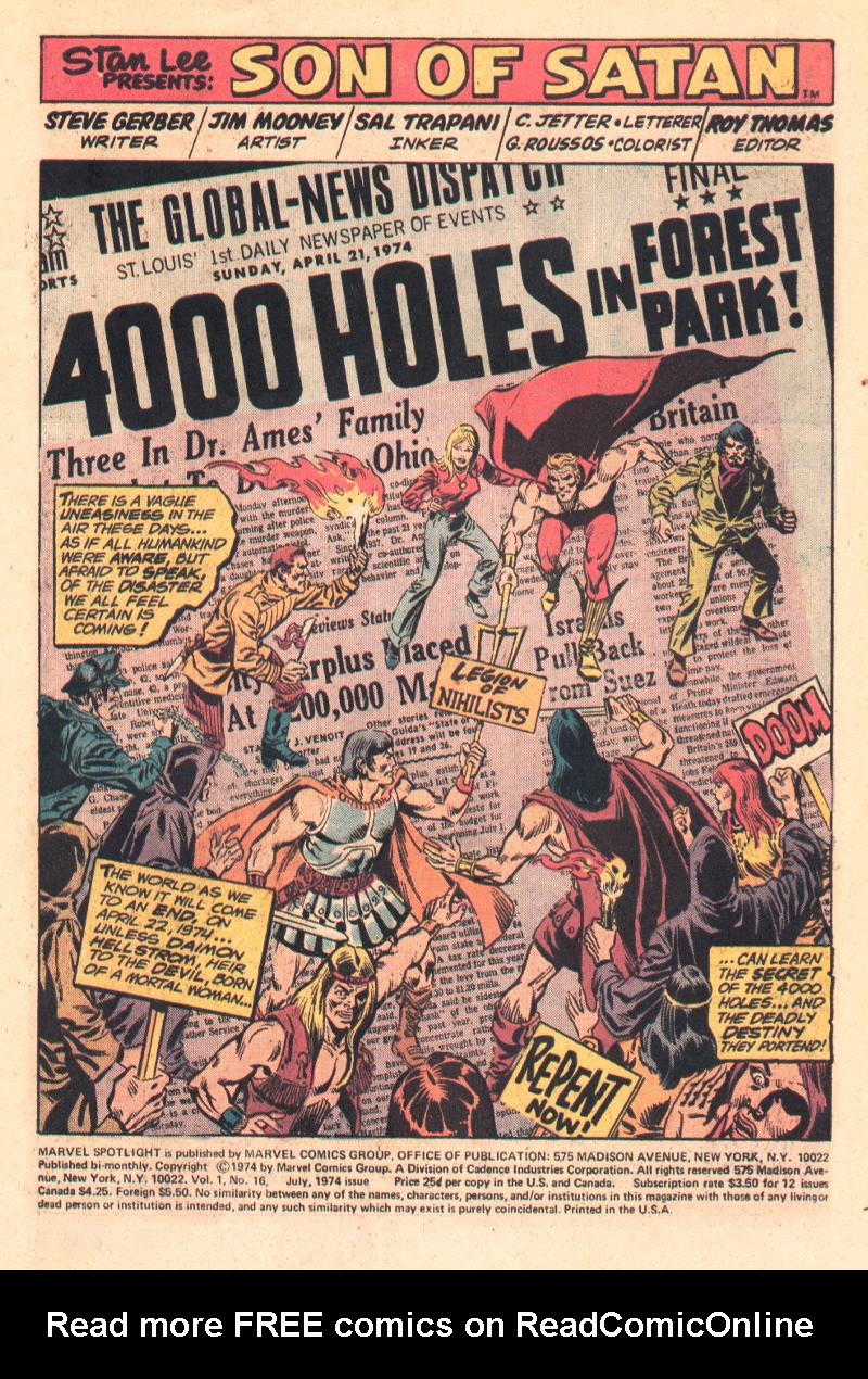 Read online Marvel Spotlight (1971) comic -  Issue #16 - 2